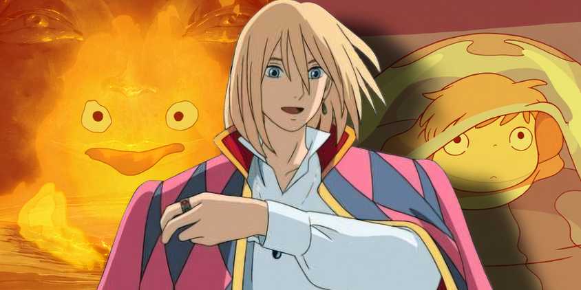 Howl Pendragon, Calcifer, and Ponyo Studio Ghibli