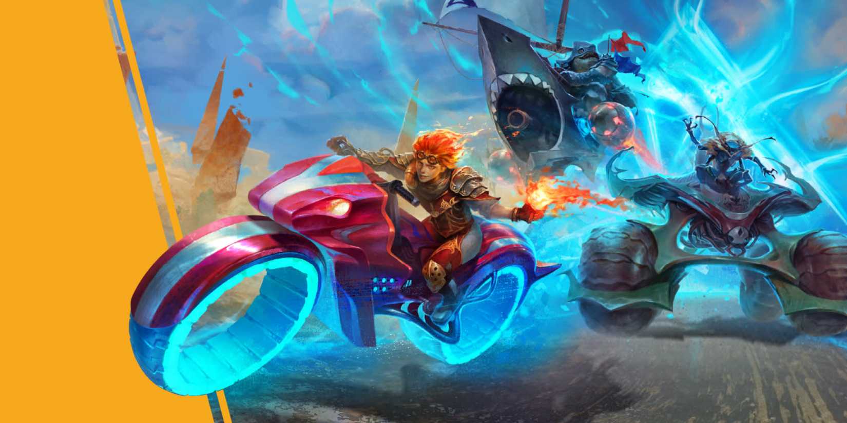 Aetherdrift key art featuring Chandra Nalaar from Magic The Gathering