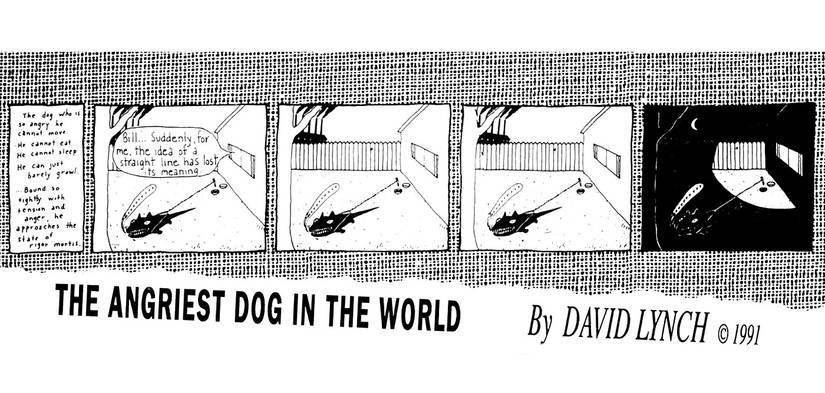 angriest dog in the world straight line