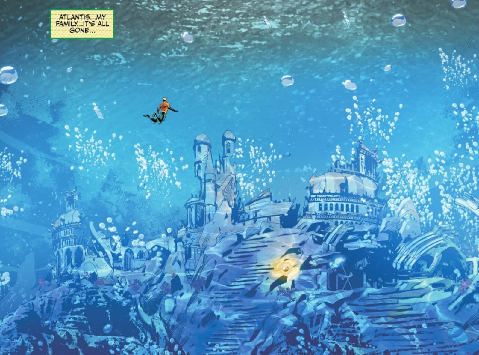 Aquaman #1 Atlantis destroyed