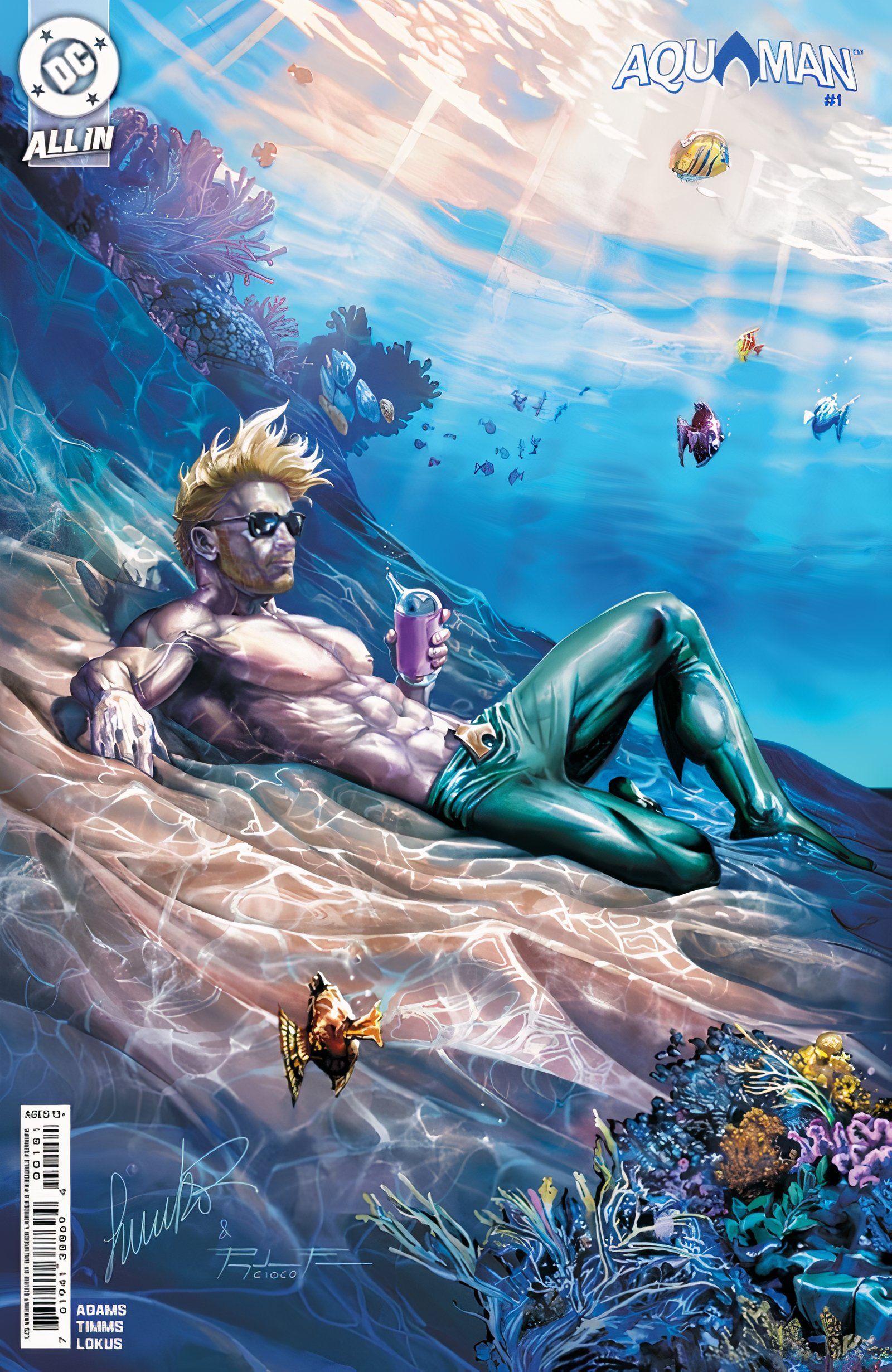 Aquaman #1 Cover F  Salvador Larroca Card Stock Variant