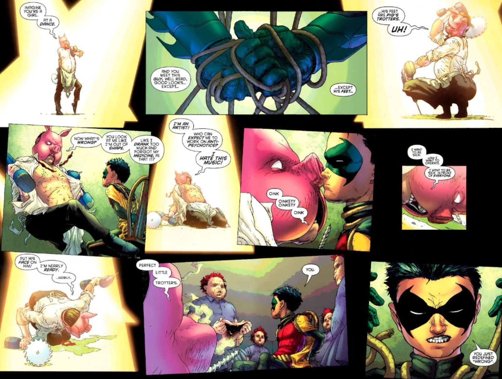 Batman e Robin #3 Professor Pyg Damian Wayne robin-1