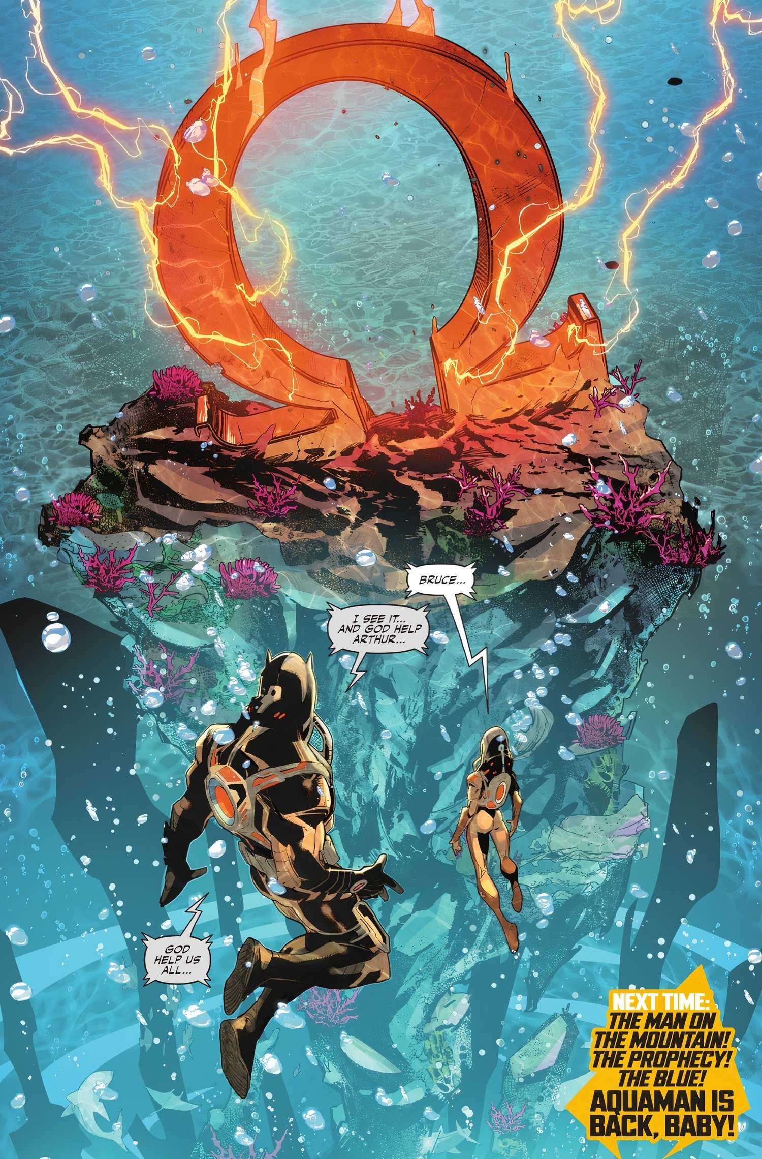 Batman and Wonder Woman Find Omega Symbol in Ocean