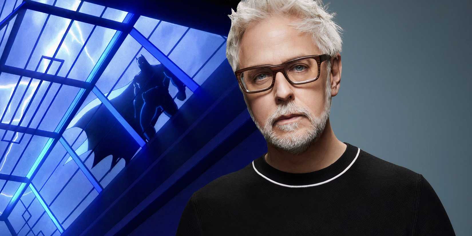 Batman standing on a roof in Creature Commandos (2024-) next to James Gunn