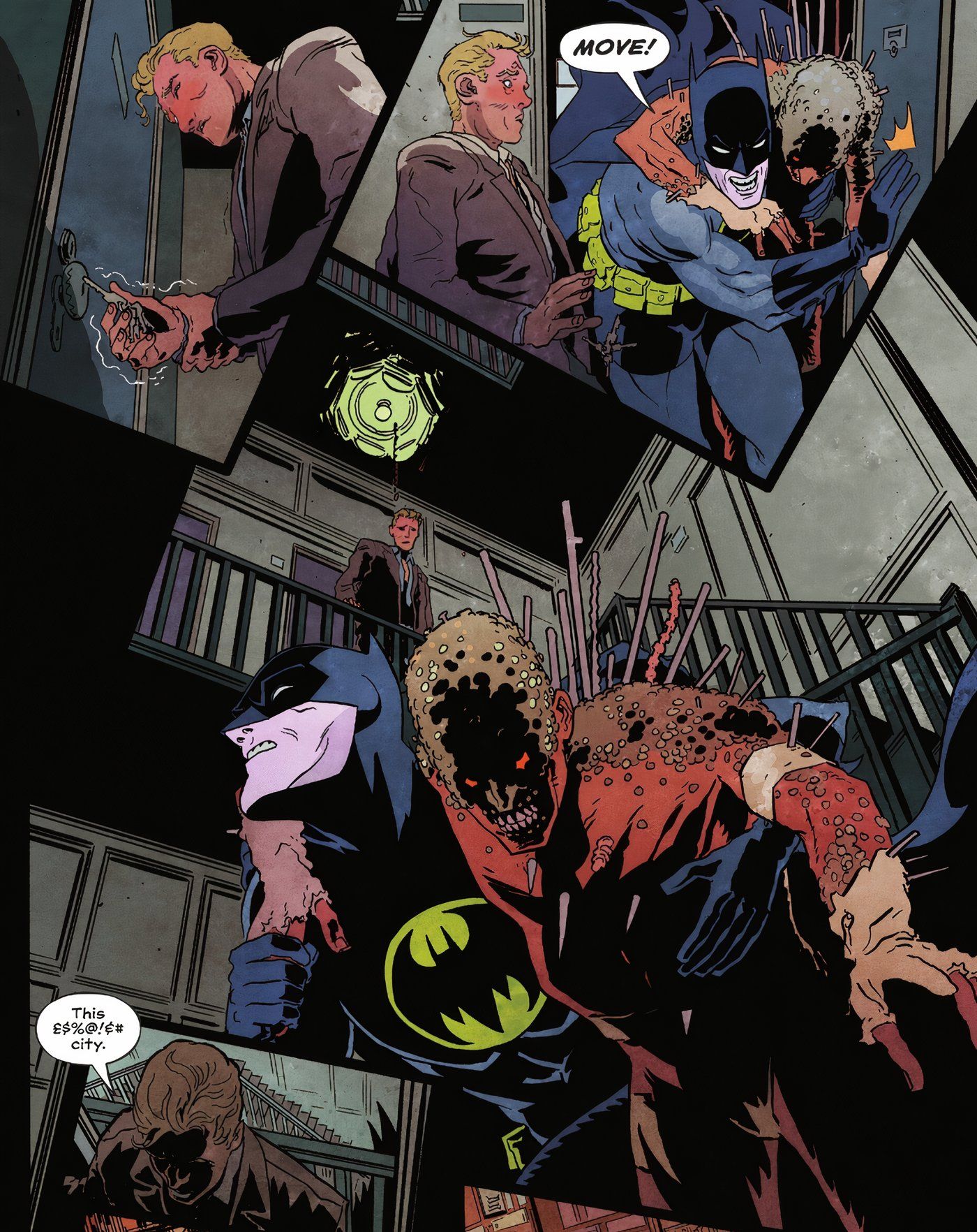 Batman Dark Patterns 2 A citizen of Gotham grows tired of Batman leaving his apartment with the Wounded Man