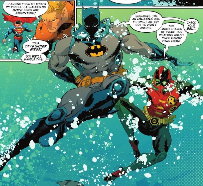 Batman Superman World's Finest #35 Batman and Robin Scuba suits