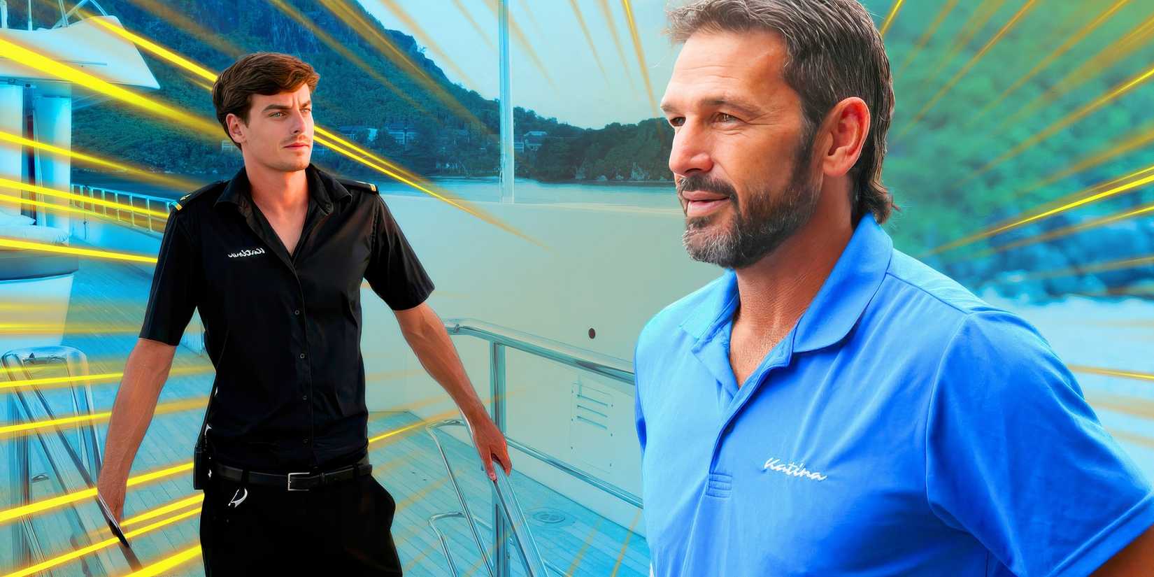 image of harry and captain jason in below deck down under season 3