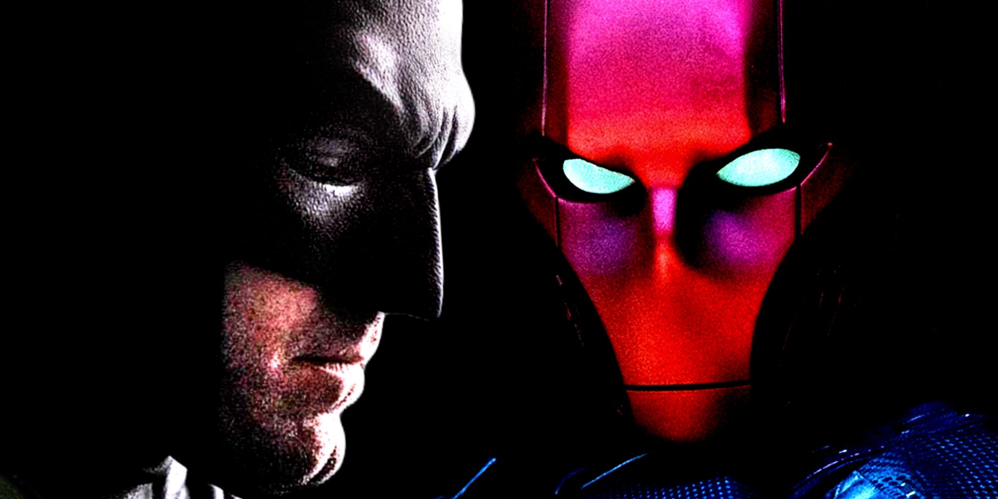 Ben Affleck's DCEU Batman faces Titans' Red Hood in a dark setting