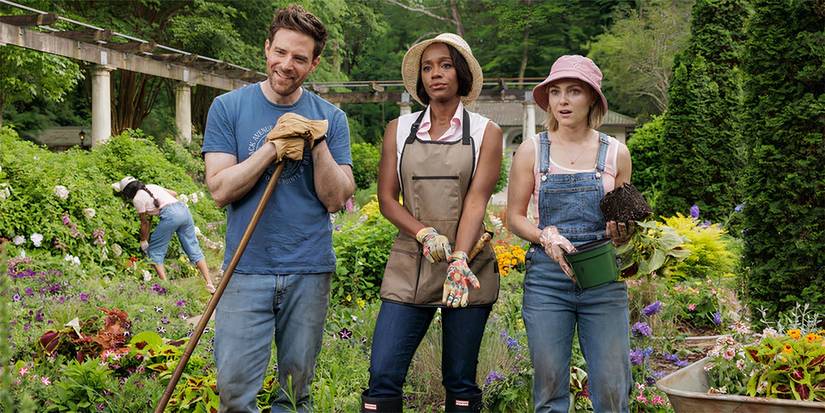 Ben Rappaport, Aja Naomi King and AnnaSophia Robb in Grosse Pointe Garden Society
