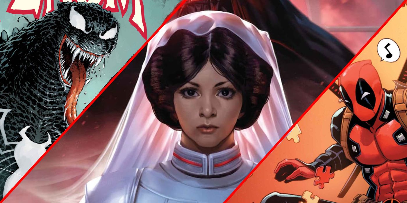 The Best Marvel Variant Covers of 2024 Featuring Venom as Godzilla, Deadpool and Princess Leia