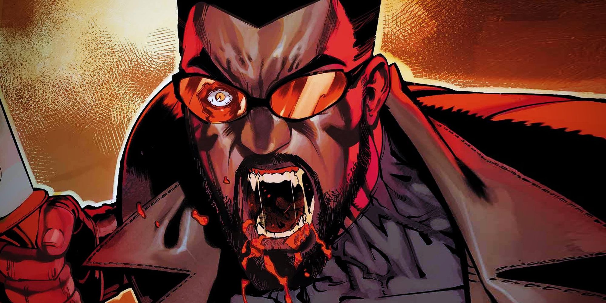 blade-with-mouth-open-in-red-band-marvel-comic-art Alguns dos melhores quadrinhos da Marvel estão ficando mais difíceis de encontrar e, finalmente, sabemos por que