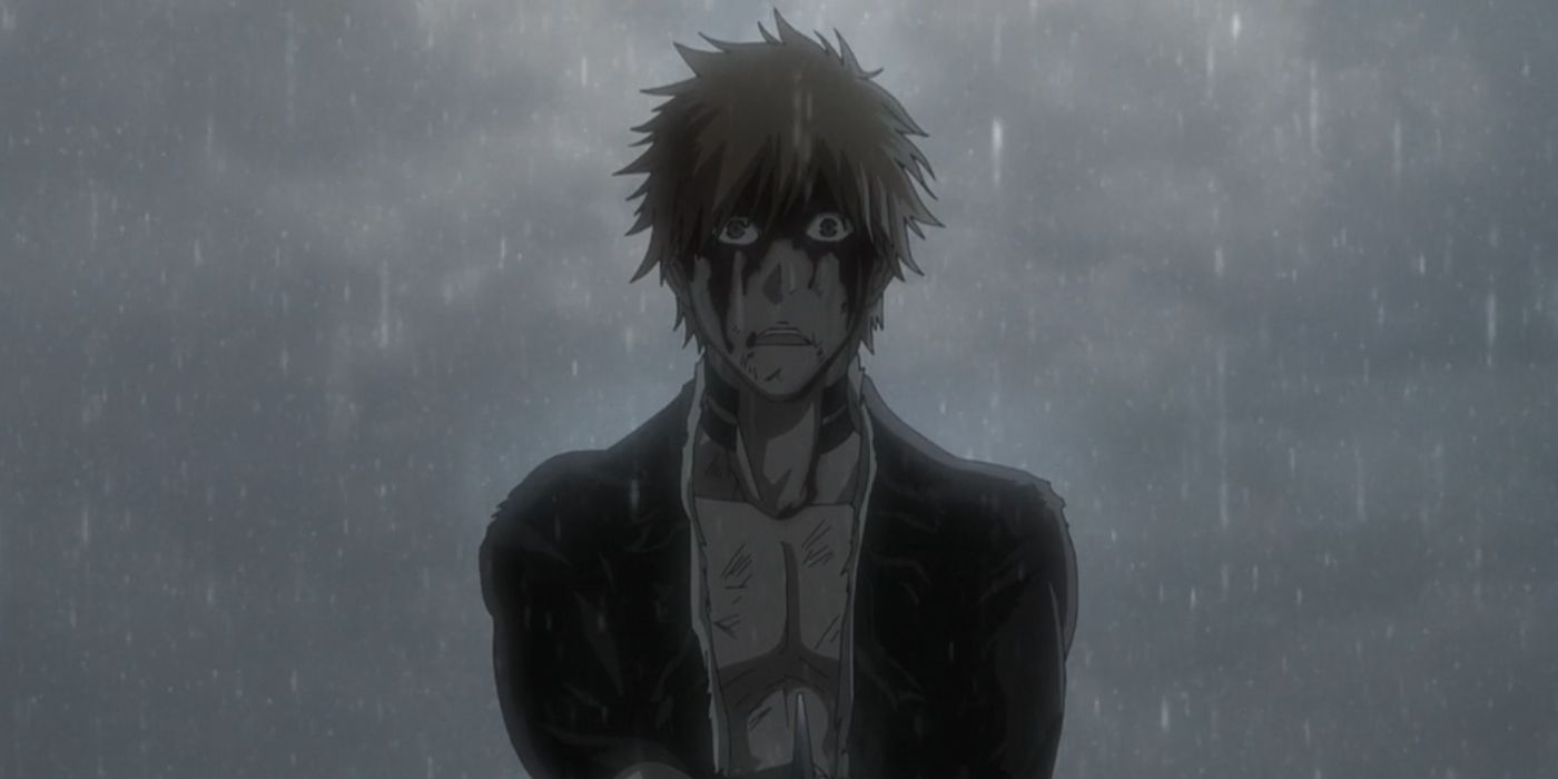 Ichigo shocked that his zanpakuto broke.