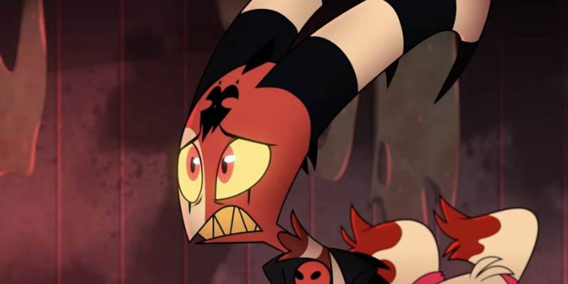 Blitz looks pleading in Helluva Boss