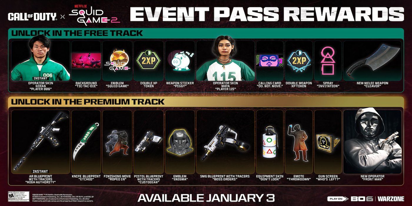 BO6 Squid Game Event Pass