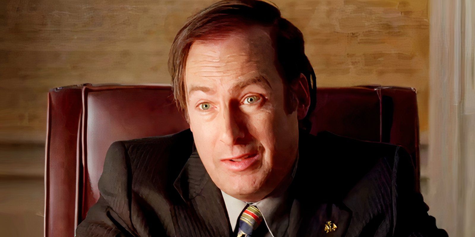 Bob Odenkirk with a quizzical expression as Saul Goodman in Breaking Bad