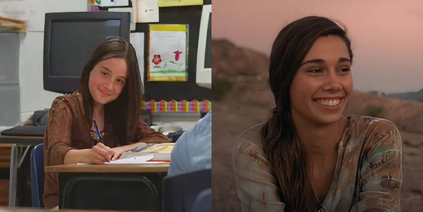 Boyhood's two Nicole characters, aged 10 and aged 18, the latter played by Jessi Melcher