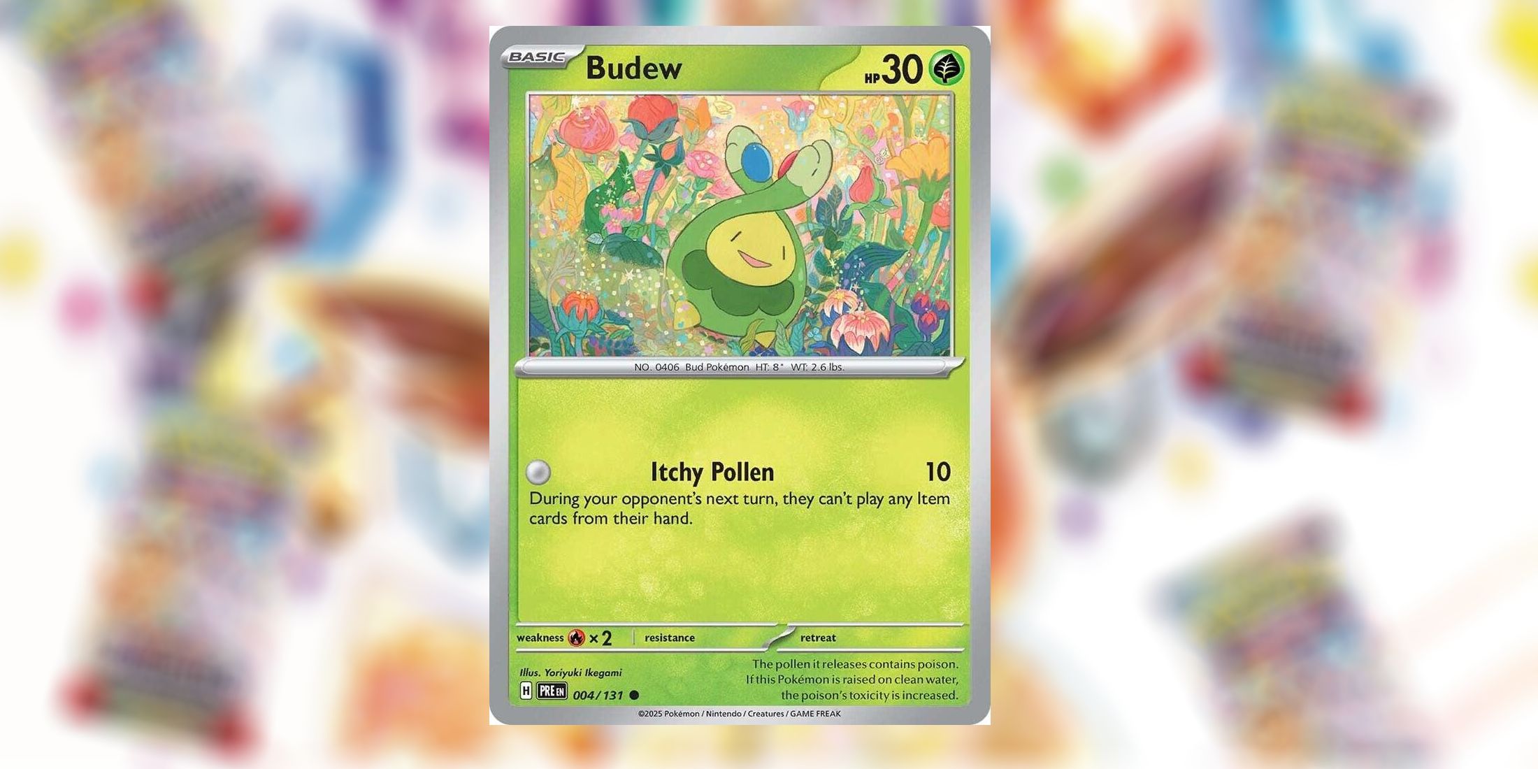 Carta Budew em Evoluções Prismáticas em Pokémon TCG