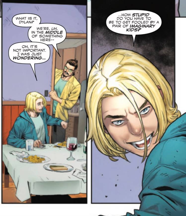 All-New Venom #2 by Ewing and Gómez - Dylan Brock bullies Paul about losing his imaginary children