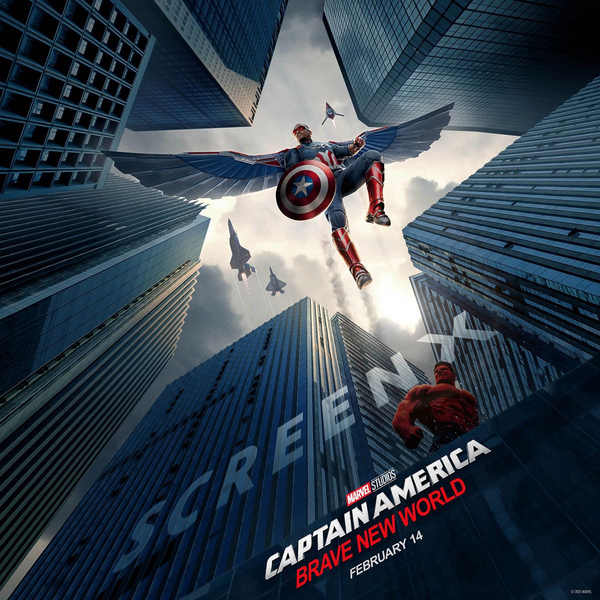 Captain America Brave New World ScreenX Poster (Square)