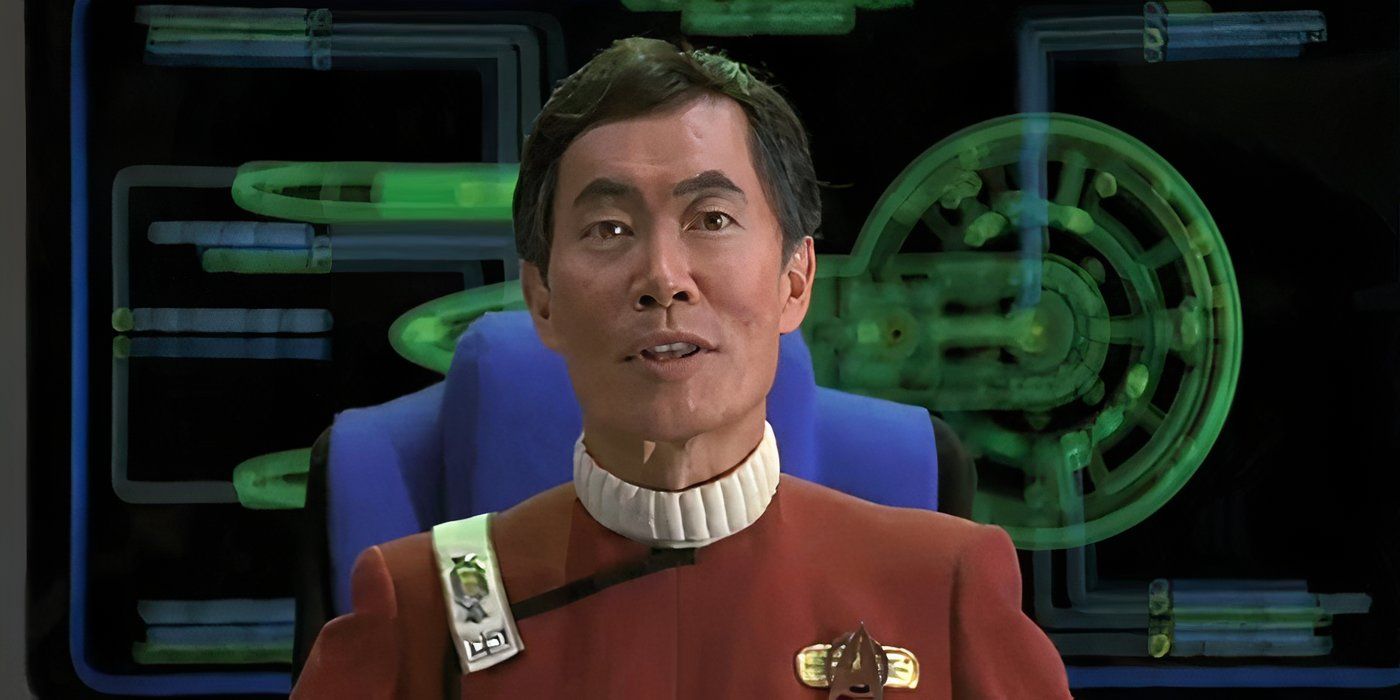 Captain Sulu in command of the USS Excelsior