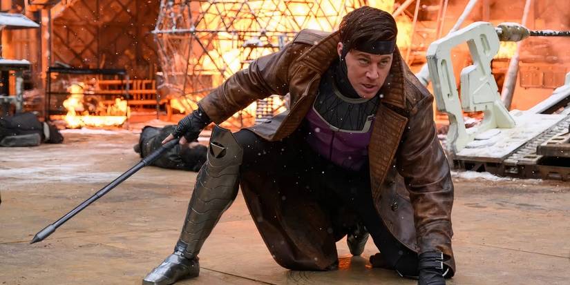 Channing Tatum as Gambit in Deadpool & Wolverine looking offscreen