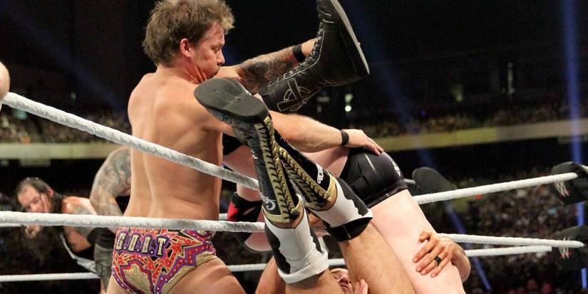 Chris Jericho eliminates Sheamus and Cesaro from WWE Royal Rumble 2017