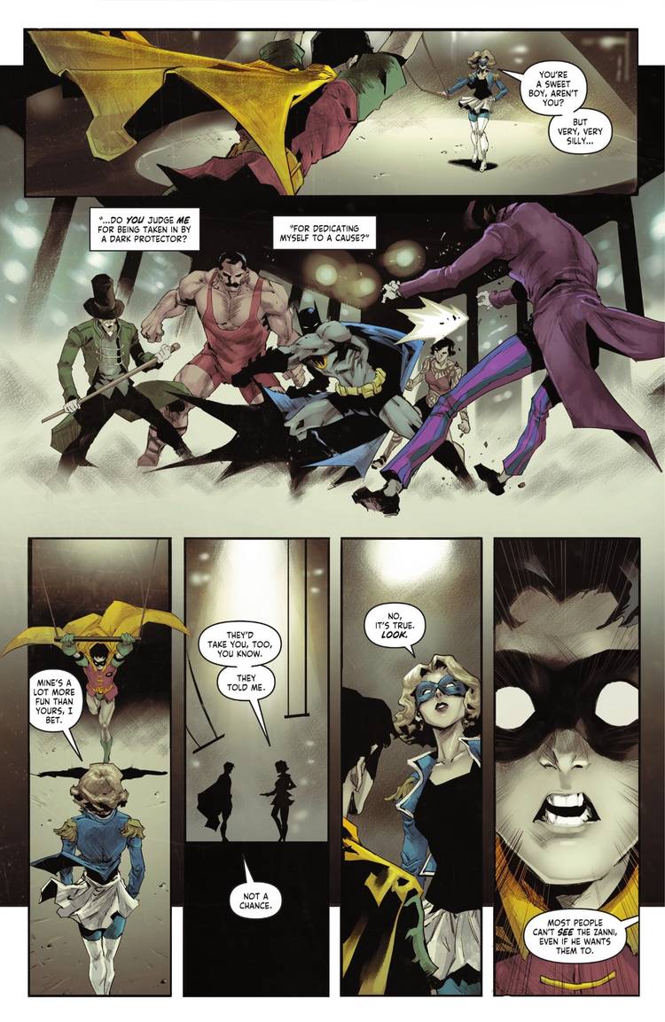 Cirque du Sin Wanted Robin in Nightwing #122