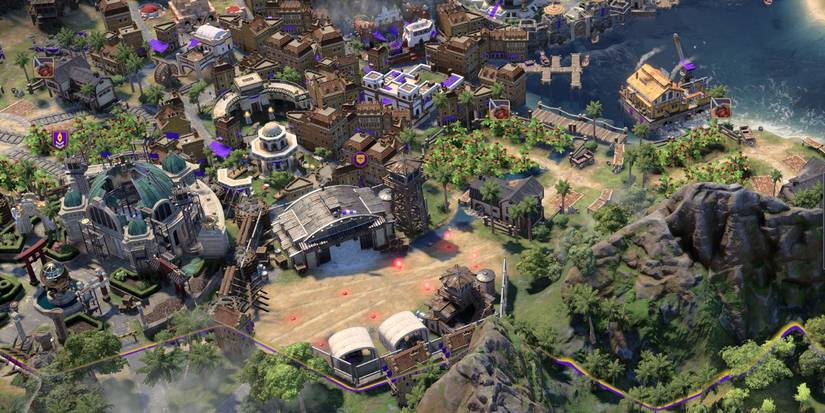 Civ 7 City With Aerodome & Coffee Factory Resources