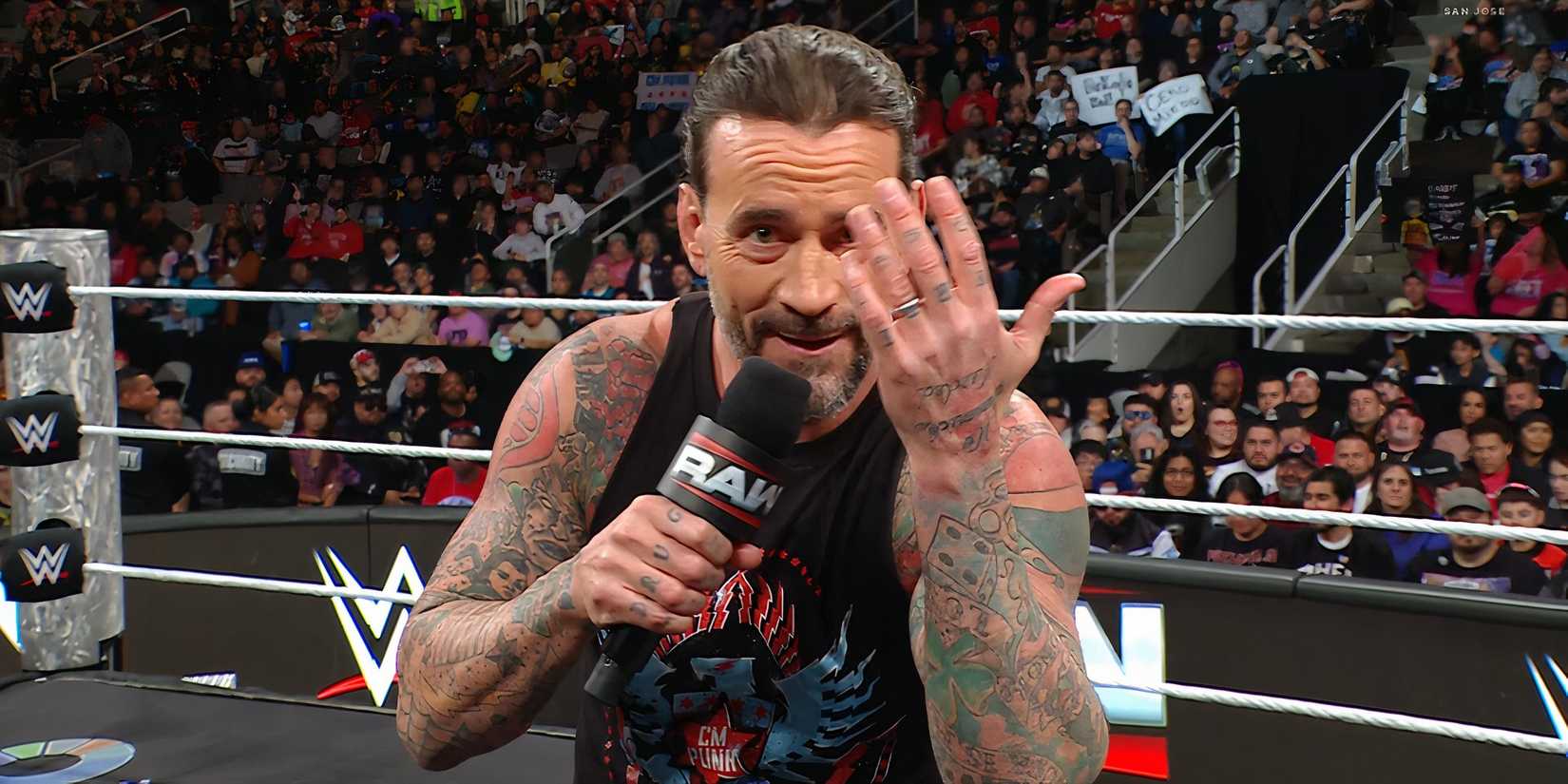 CM Punk John Cena WWE Raw Jan 13th 2025