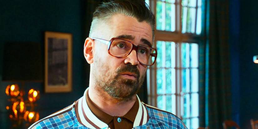 Colin Farrell looking quizzical as Coach The Gentlemen