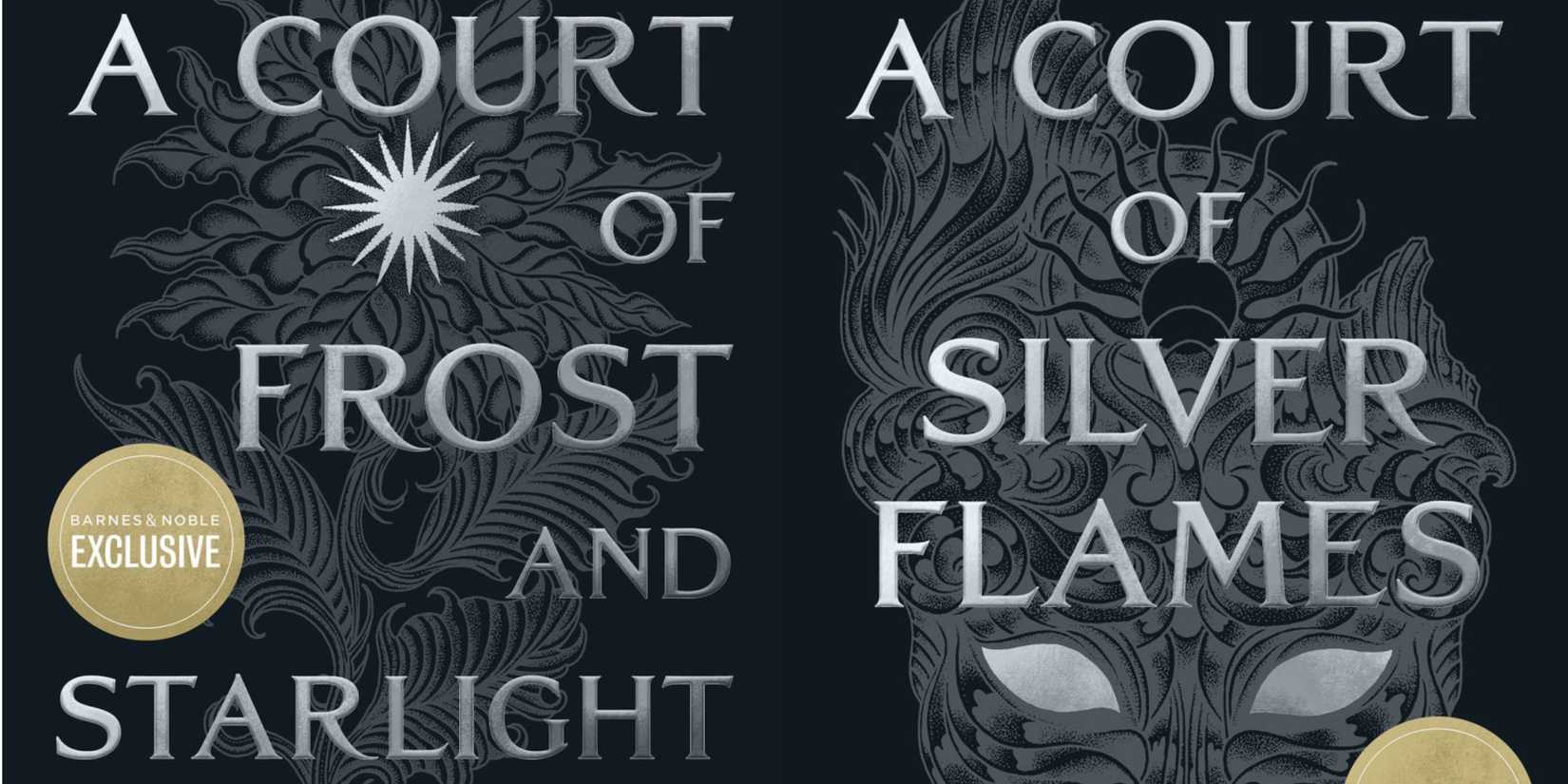 A Court of Frost and Starlight and A Court of Silver Flames Night Court covers