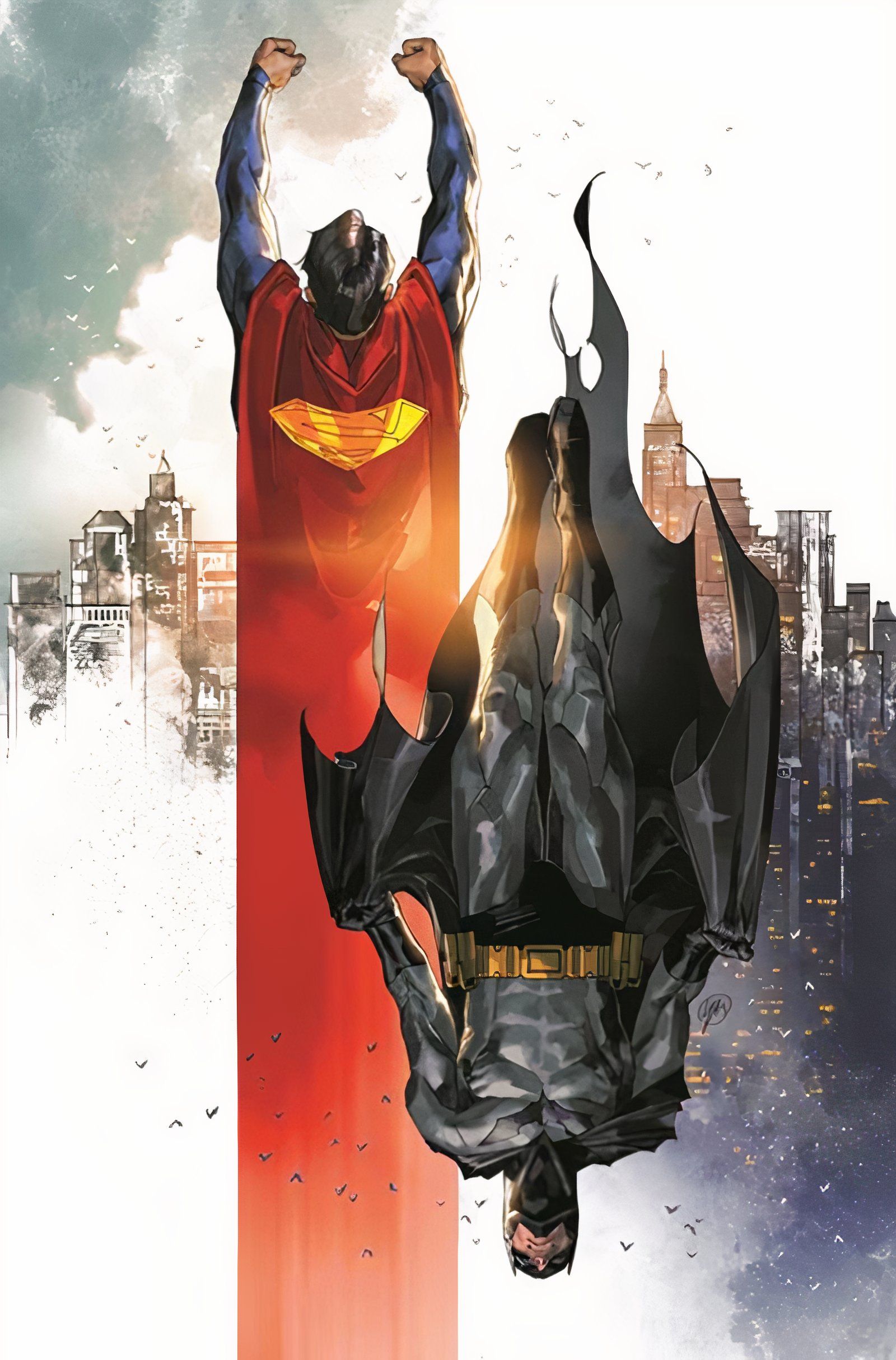 E Card cover variant by Yasmine Putri Batman Superman World's Finest #37