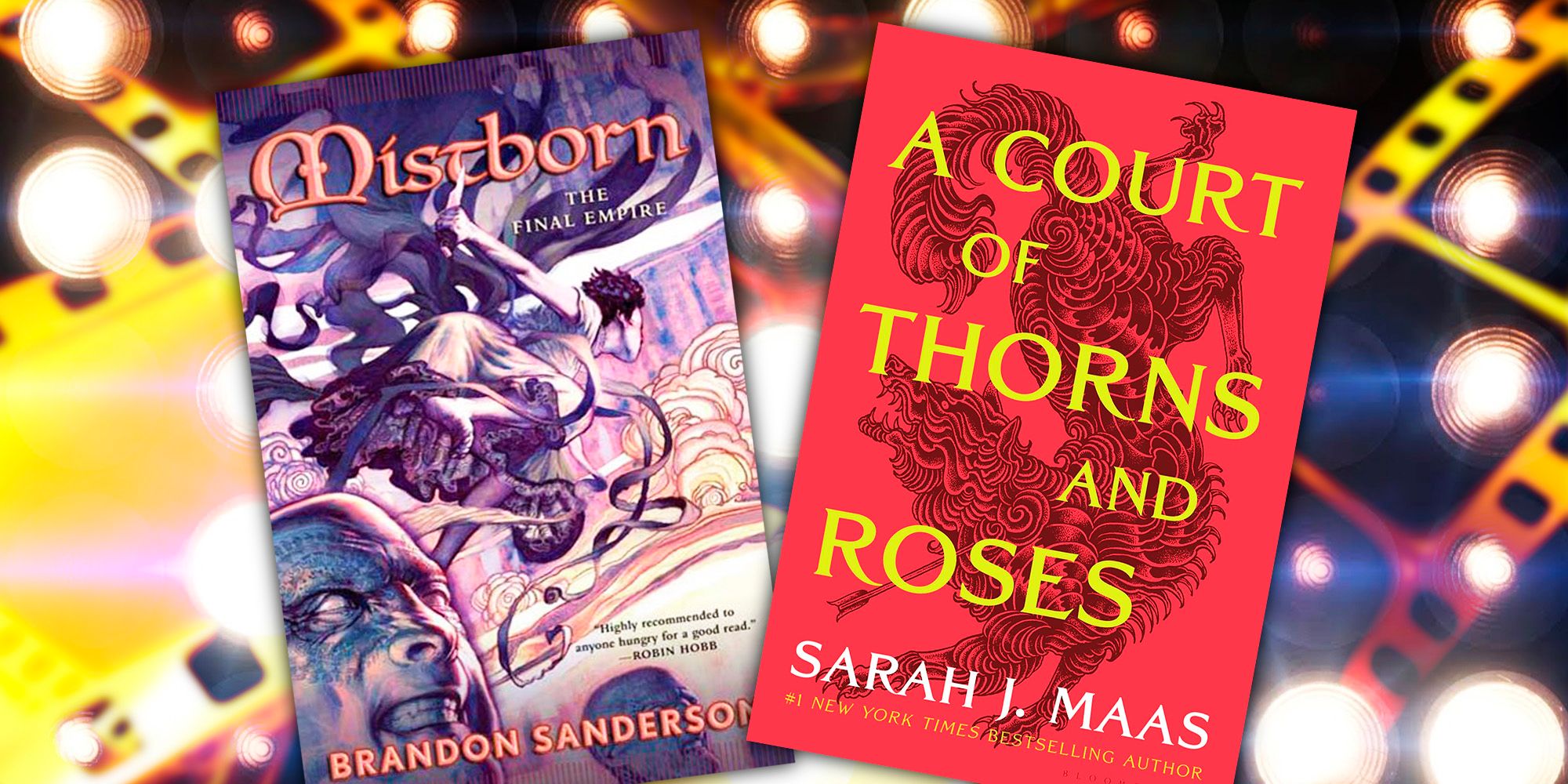 Covers of The Final Empire and A Court of Thorns & Roses