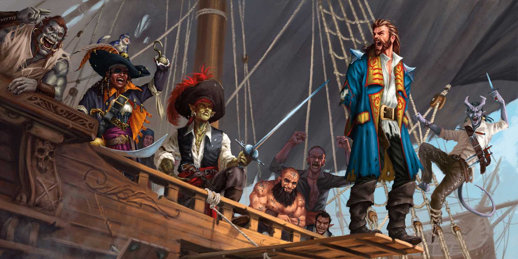 D&D 2025 Monster Manual art of a character walking the plank