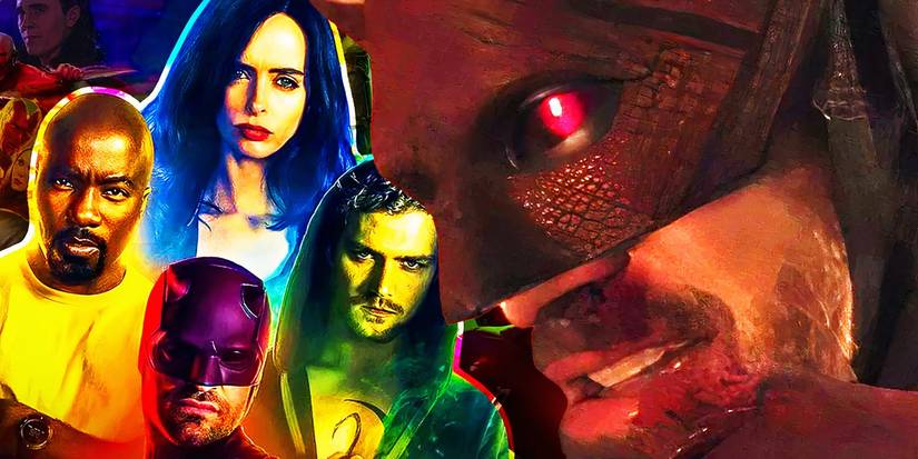 Daredevil in Born Again with the Defenders from Netflix