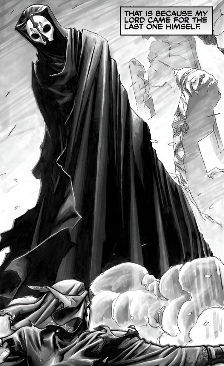 Darth Nihilus stands over his victim.