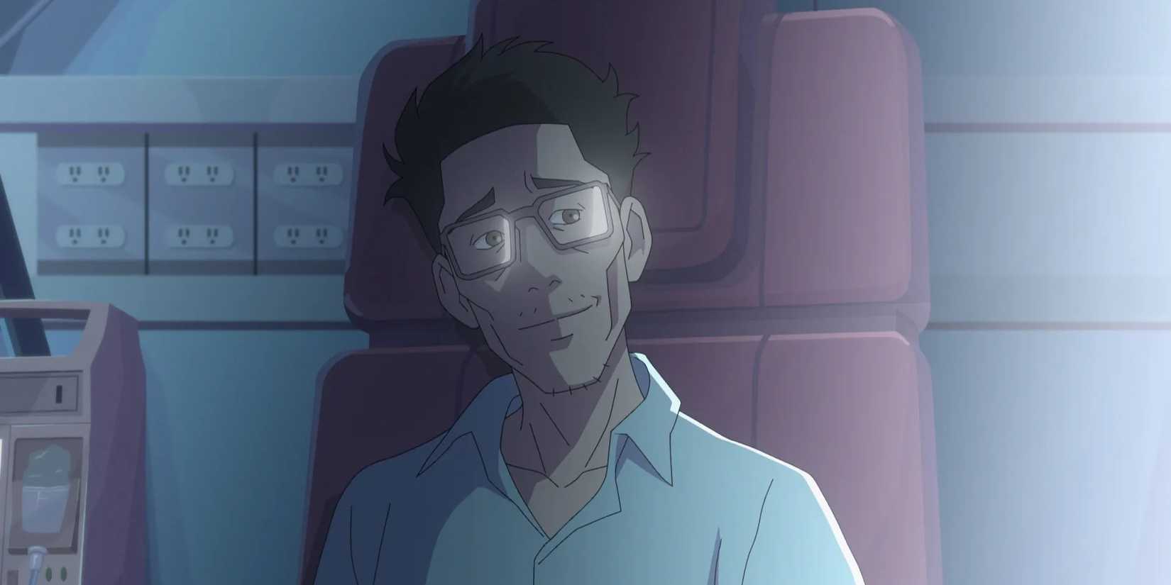 David sitting in a chair and looking off to the side in Pantheon