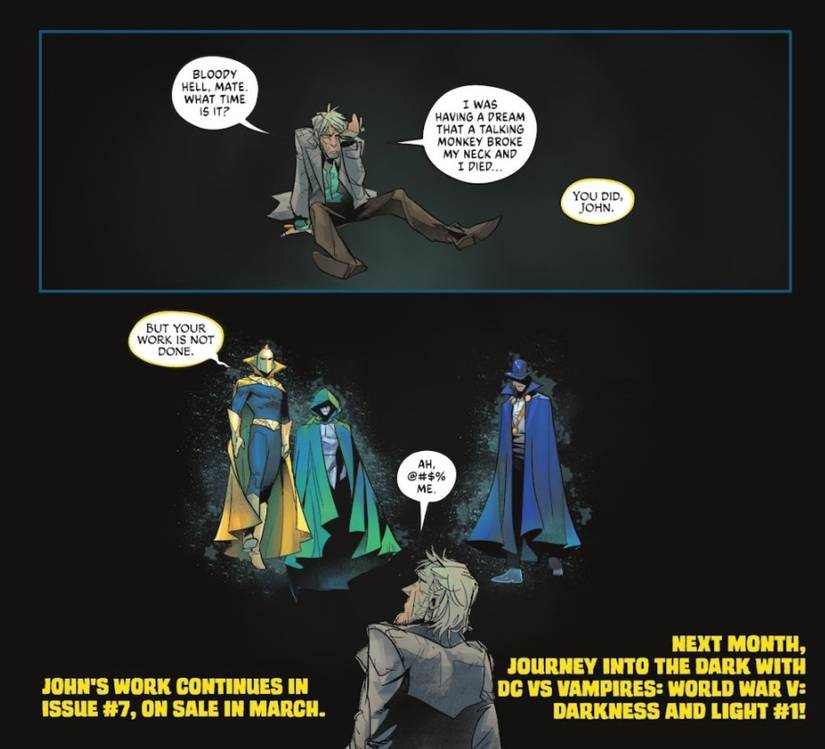 DC vs vampires world war v #6 john constantine spectre the strnger doctor fate