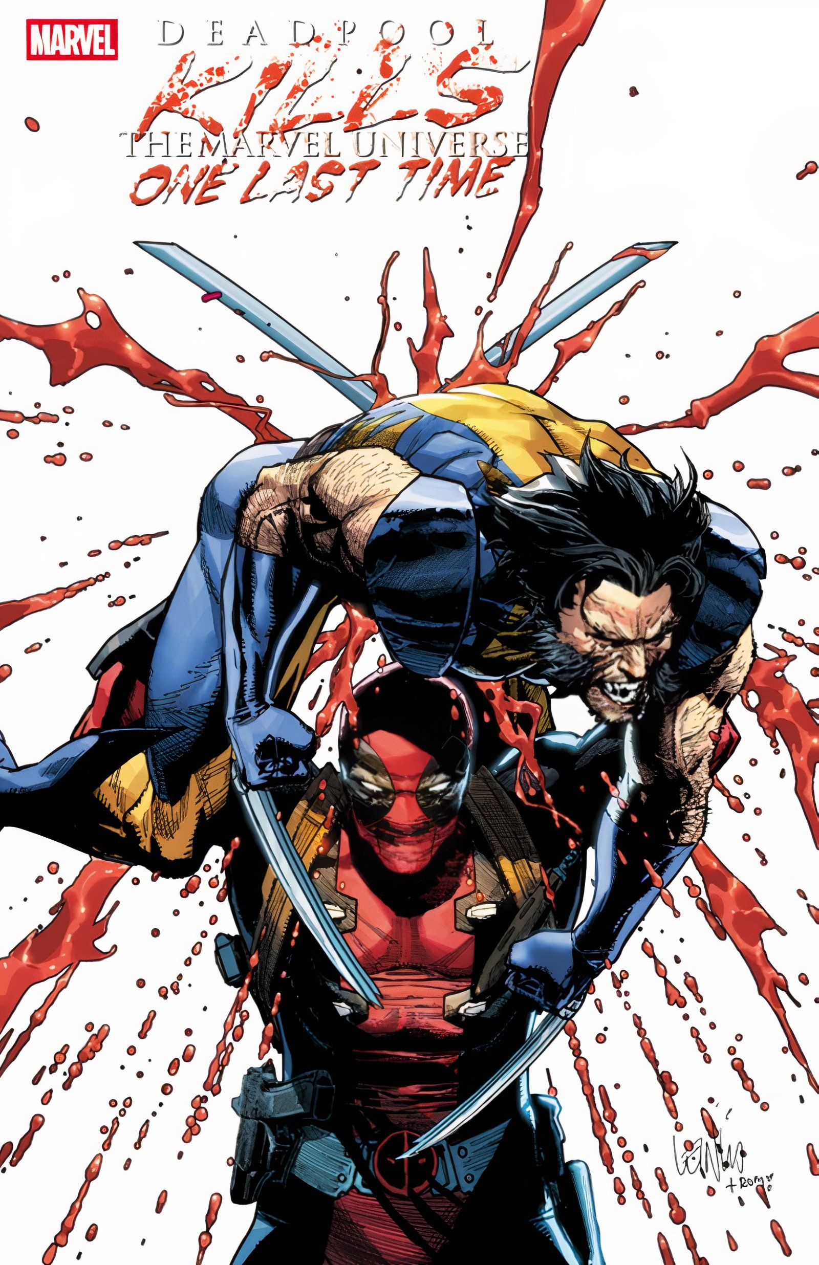 Deadpool kills the universe of Marvel one last time #1 Francis Variant Cover Art Wolverine