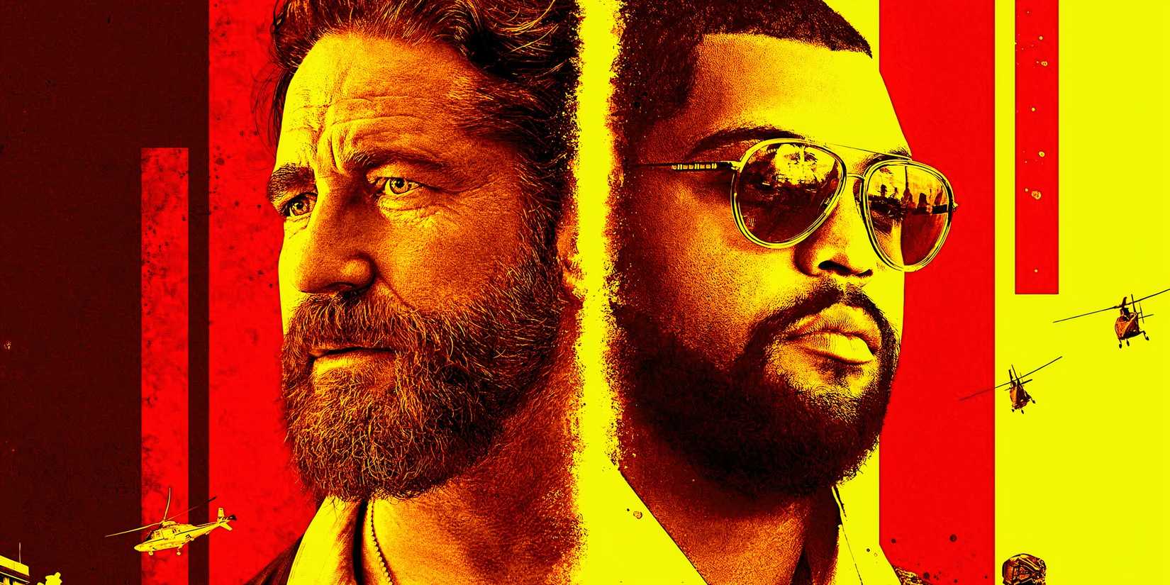 Gerard Butler and O'Shea Jackson Jr. in Den of Thieves 2 Pantera's poster