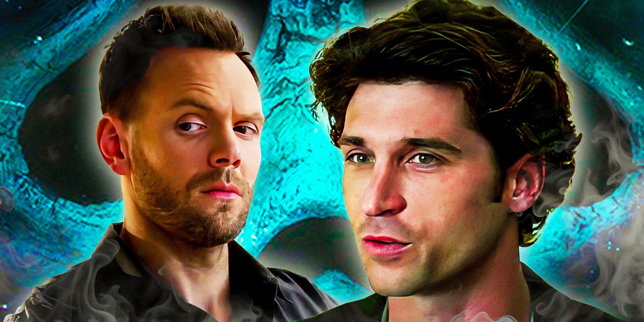 Joel McHale looking suspicious with Patrick Dempsey as Mark Kincaid in Scream 3