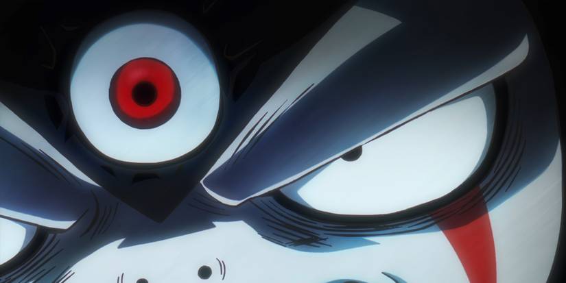 Gomah's new form, showing off the Third Eye on his face.