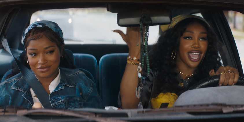 Dreux and Alyssa have fun in the car in One of Them Days