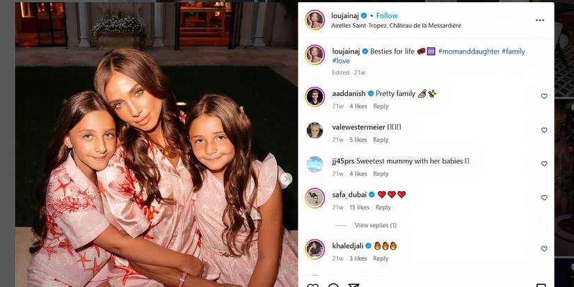 dubai bling lujain adada with her two daughters