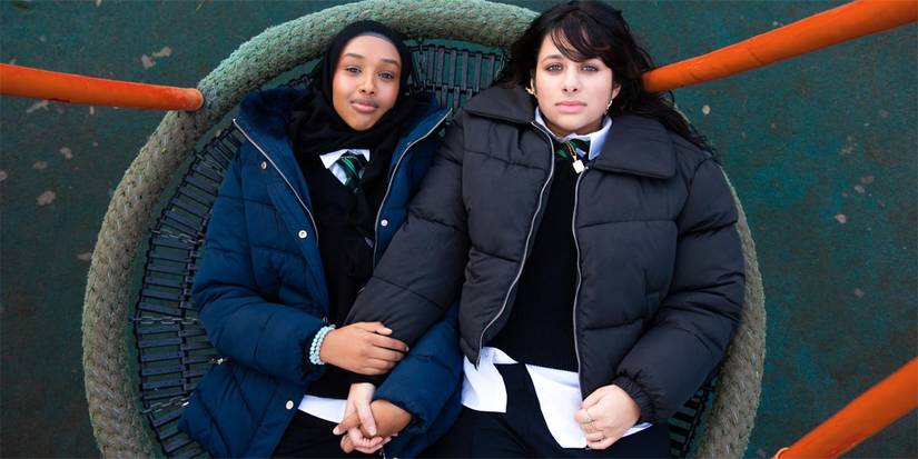 Ebada Hassan & Safiyya Ingar on the playground in Brides