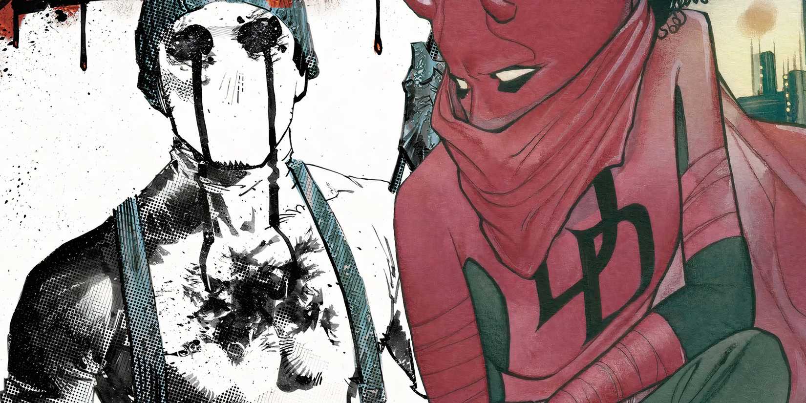 Elektra Daredevil Looking Over at Muse Marvel