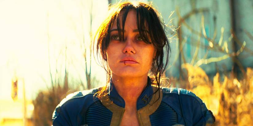 Ella Purnell looking sad as Lucy in Fallout season 1