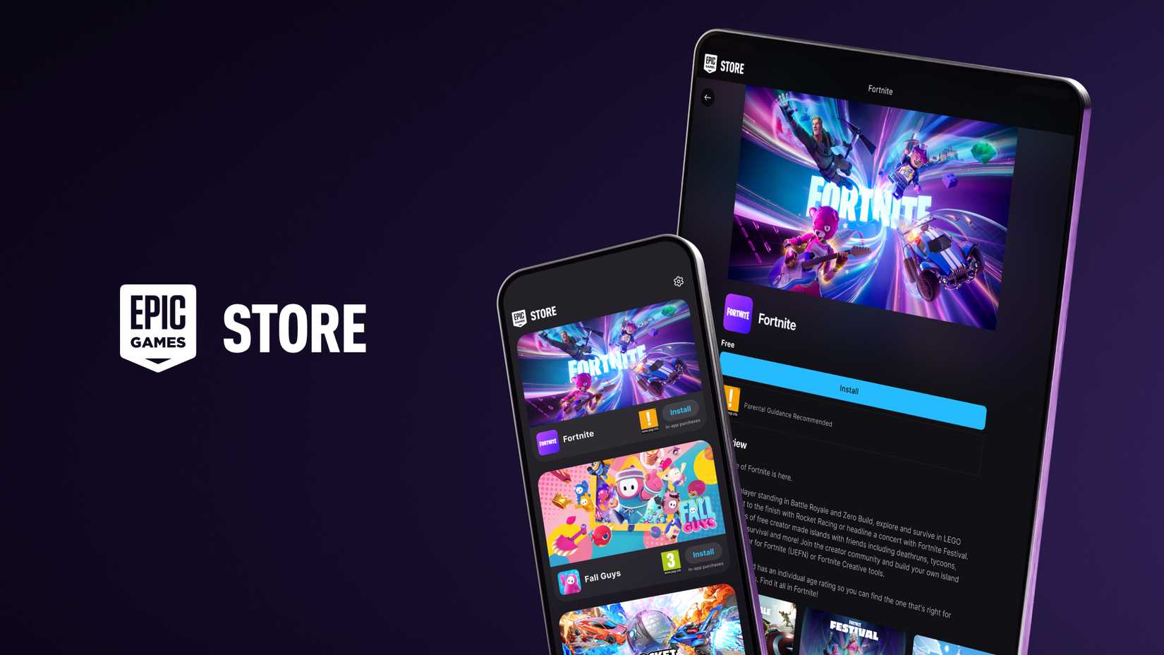 epic games mobile storefront for android and ios