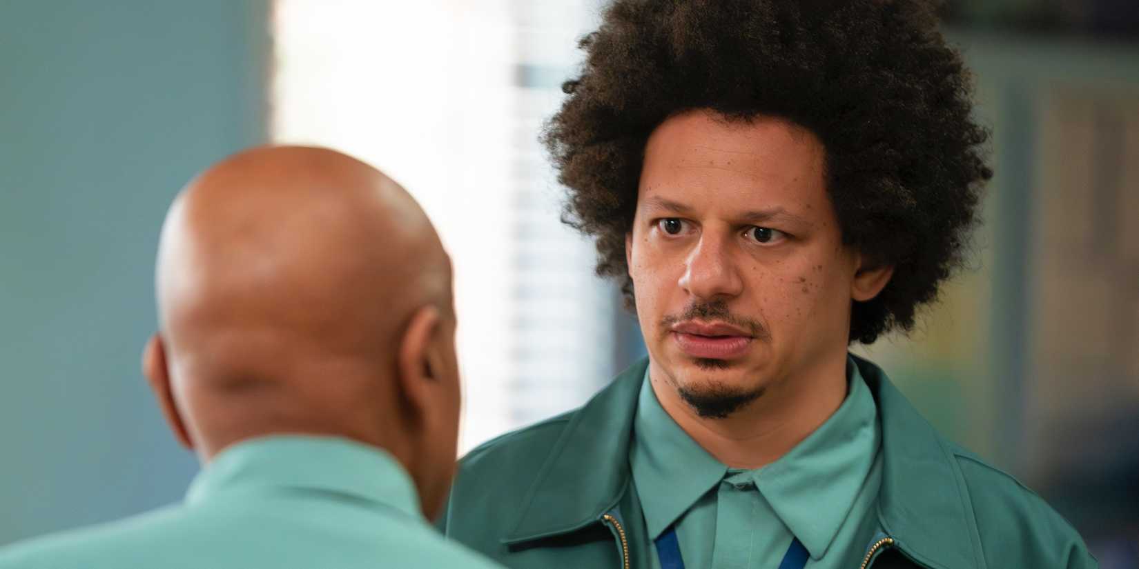 Eric Andre guest starring as Cedric in Abbott Elementary season 4, episode 10, "Testing."