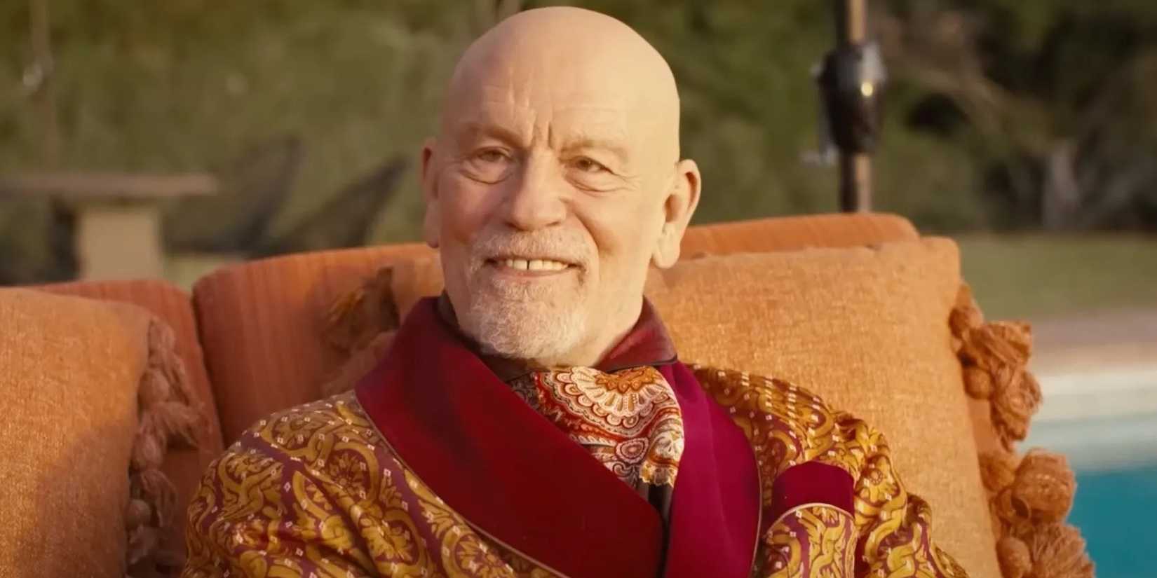 Moretti (John Malkovich) smiling in Opus